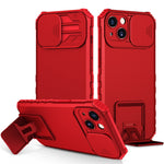 Custodia per telefono camshield scorrevole con supporto stereoscopico, For iPhone 15 Plus, For iPhone 15