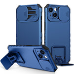 Custodia per telefono camshield scorrevole con supporto stereoscopico, For iPhone 15 Plus, For iPhone 15