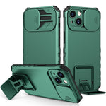 Custodia per telefono camshield scorrevole con supporto stereoscopico, For iPhone 15 Plus, For iPhone 15