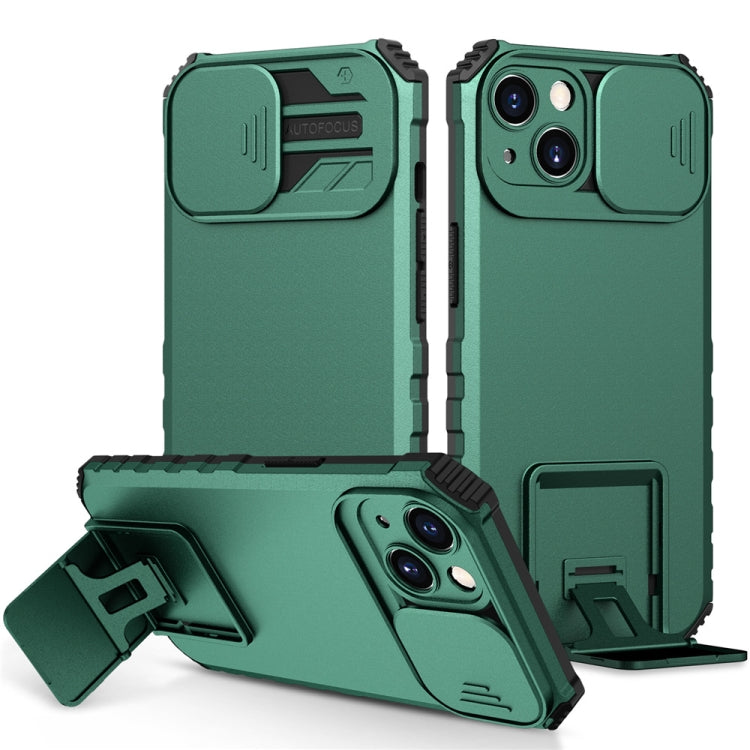 Custodia per telefono camshield scorrevole con supporto stereoscopico, For iPhone 15 Plus, For iPhone 15