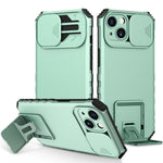 Custodia per telefono camshield scorrevole con supporto stereoscopico, For iPhone 15 Plus, For iPhone 15