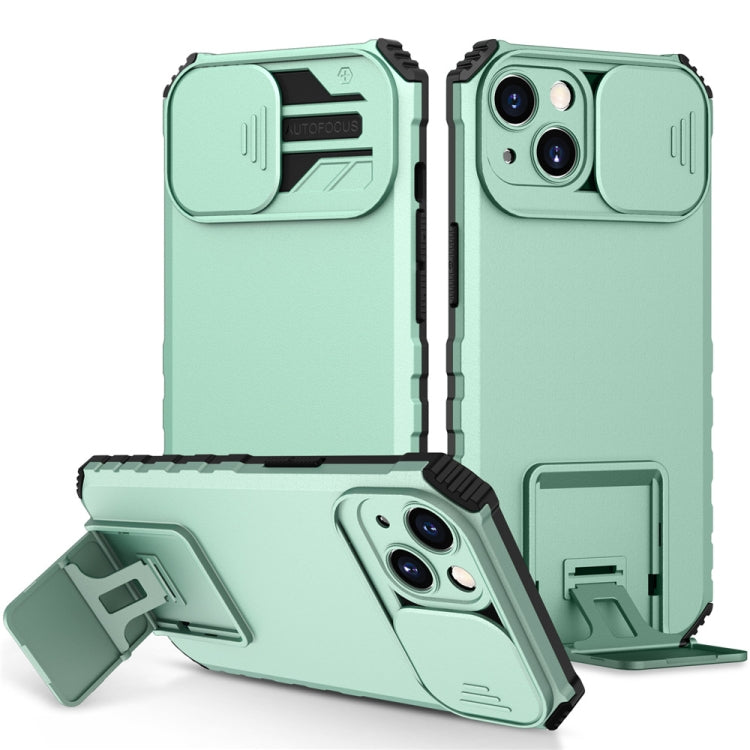 Custodia per telefono camshield scorrevole con supporto stereoscopico, For iPhone 15 Plus, For iPhone 15
