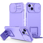 Custodia per telefono camshield scorrevole con supporto stereoscopico, For iPhone 15 Plus, For iPhone 15