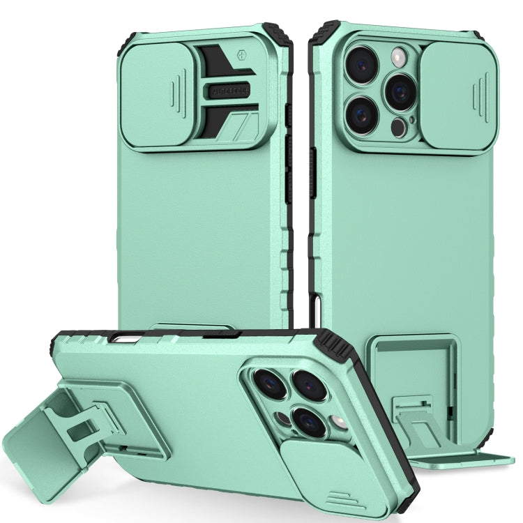 Custodia per telefono camshield scorrevole con supporto stereoscopico, For iPhone 16 Pro Max, For iPhone 16 Pro, For iPhone 16 Plus
