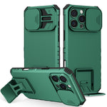 Custodia per telefono camshield scorrevole con supporto stereoscopico, For iPhone 16 Pro Max, For iPhone 16 Pro, For iPhone 16 Plus
