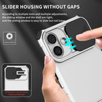 Custodia per telefono camshield scorrevole con supporto stereoscopico, For iPhone 16, For iPhone 15 Pro Max, For iPhone 15 Pro