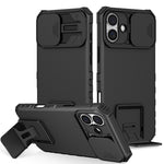 Custodia per telefono camshield scorrevole con supporto stereoscopico, For iPhone 16, For iPhone 15 Pro Max, For iPhone 15 Pro