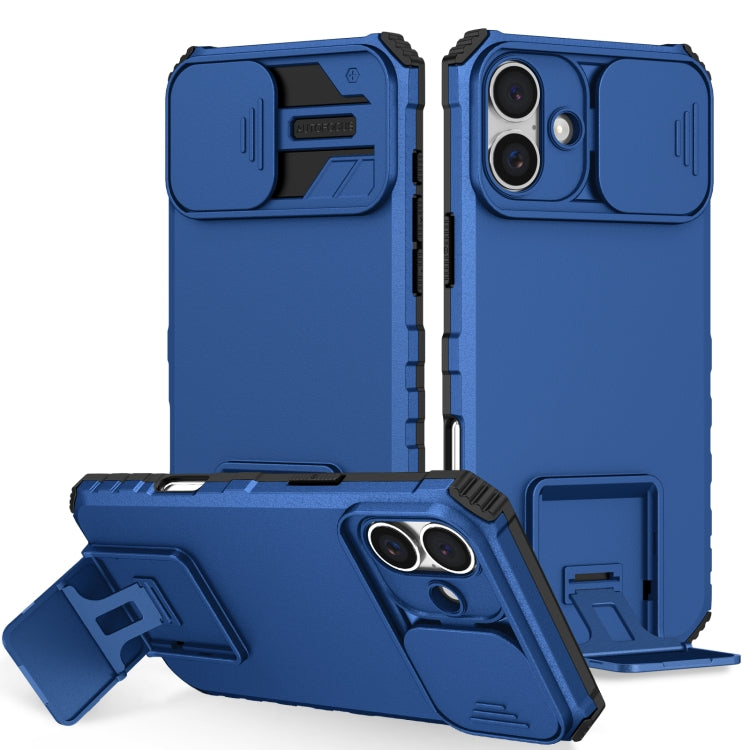 Custodia per telefono camshield scorrevole con supporto stereoscopico, For iPhone 16, For iPhone 15 Pro Max, For iPhone 15 Pro