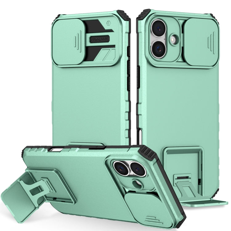 Custodia per telefono camshield scorrevole con supporto stereoscopico, For iPhone 16, For iPhone 15 Pro Max, For iPhone 15 Pro