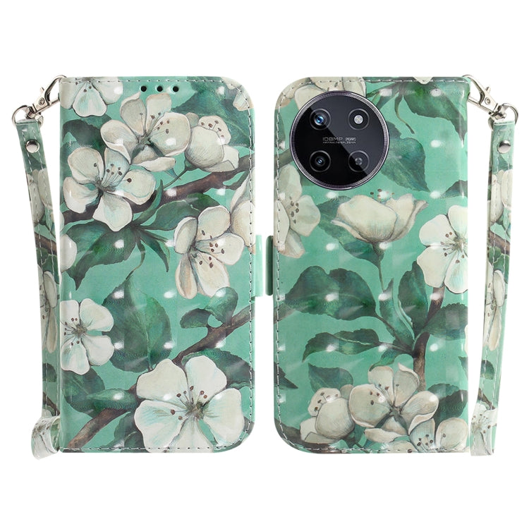 Custodia per telefono in pelle flip orizzontale colorata 3D, For Realme 11 4G Global, For Realme 11 5G/Narzo 60 India Version