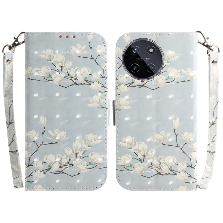 Custodia per telefono in pelle flip orizzontale colorata 3D, For Realme 11 4G Global, For Realme 11 5G/Narzo 60 India Version