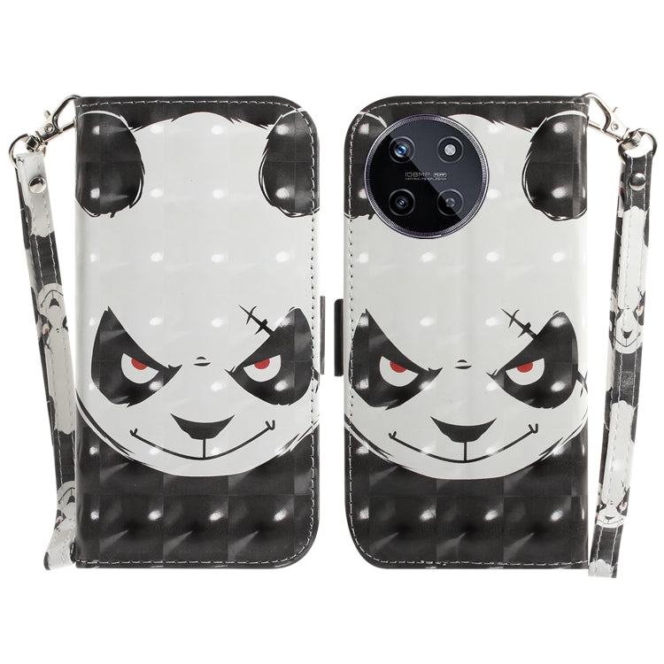 Custodia per telefono in pelle flip orizzontale colorata 3D, For Realme 11 4G Global, For Realme 11 5G/Narzo 60 India Version