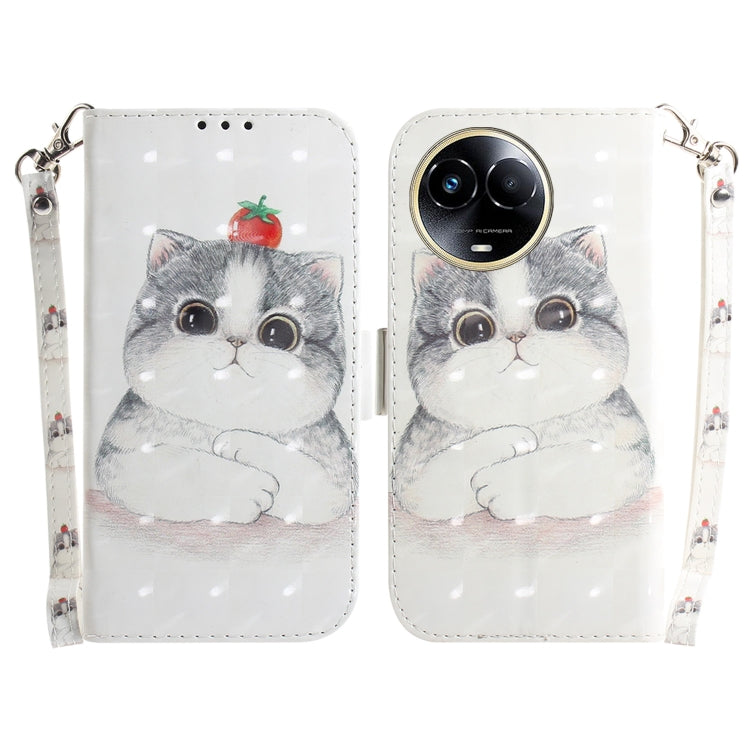 Custodia per telefono in pelle flip orizzontale colorata 3D, For Realme 11 5G Global, For Realme 11 Pro 5G/11 Pro+ 5G/Narzo 60 Pro 5G