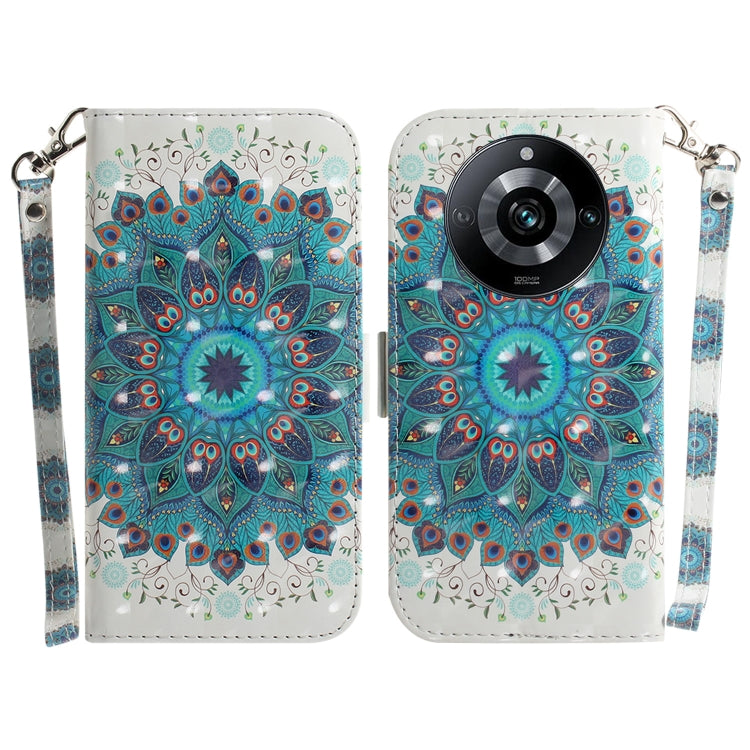 Custodia per telefono in pelle flip orizzontale colorata 3D, For Realme 11 5G Global, For Realme 11 Pro 5G/11 Pro+ 5G/Narzo 60 Pro 5G