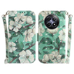 Custodia per telefono in pelle flip orizzontale colorata 3D, For Realme C61 / C63 / Note 60, For Realme 12 5G