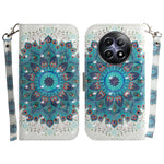 Custodia per telefono in pelle flip orizzontale colorata 3D, For Realme C61 / C63 / Note 60, For Realme 12 5G