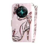 Custodia per telefono in pelle flip orizzontale colorata 3D, For Realme 12+, For Realme 12 Pro+ Global
