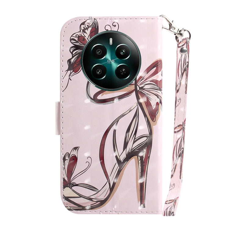 Custodia per telefono in pelle flip orizzontale colorata 3D, For Realme 12+, For Realme 12 Pro+ Global