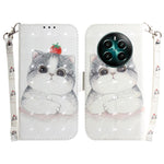 Custodia per telefono in pelle flip orizzontale colorata 3D, For Realme 12+, For Realme 12 Pro+ Global