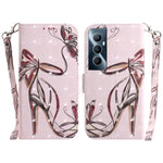 Custodia per telefono in pelle flip orizzontale colorata 3D, For Realme C53 / Narzo N53, For Realme C65 4G
