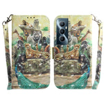 Custodia per telefono in pelle flip orizzontale colorata 3D, For Realme C53 / Narzo N53, For Realme C65 4G
