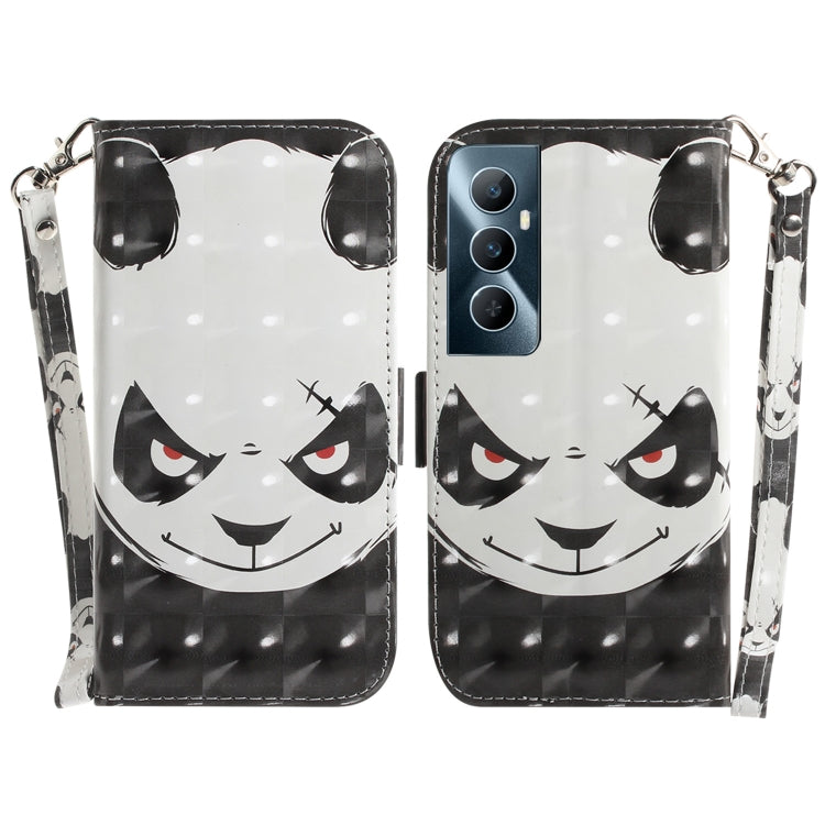 Custodia per telefono in pelle flip orizzontale colorata 3D, For Realme C53 / Narzo N53, For Realme C65 4G