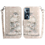 Custodia per telefono in pelle flip orizzontale colorata 3D, For Realme C53 / Narzo N53, For Realme C65 4G
