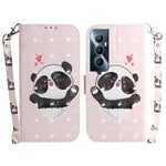 Custodia per telefono in pelle flip orizzontale colorata 3D, For Realme C53 / Narzo N53, For Realme C65 4G