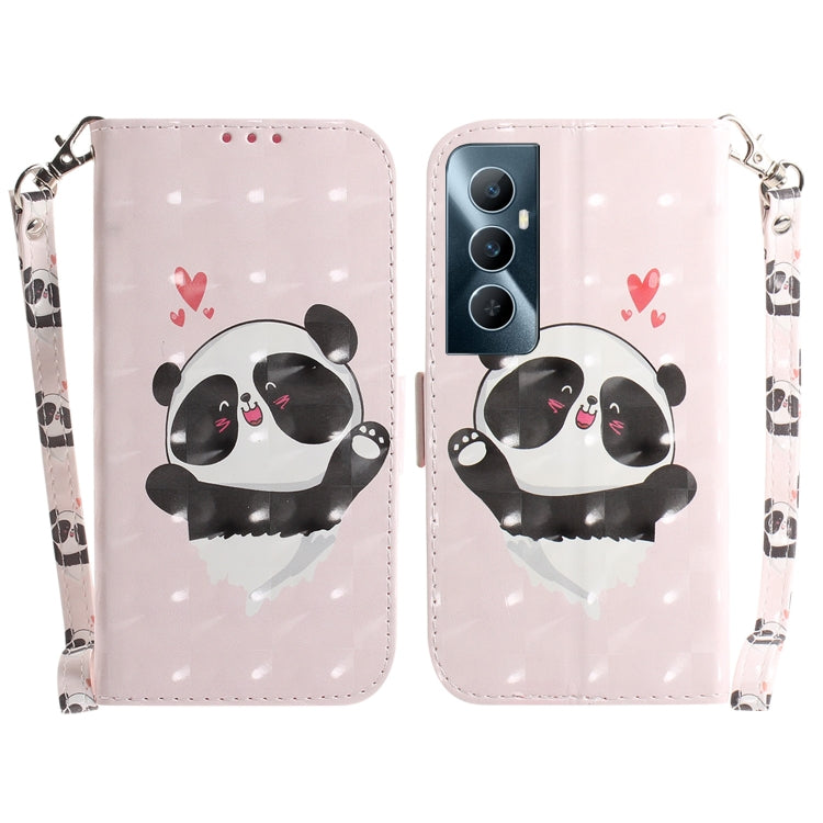 Custodia per telefono in pelle flip orizzontale colorata 3D, For Realme C53 / Narzo N53, For Realme C65 4G