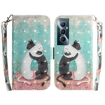 Custodia per telefono in pelle flip orizzontale colorata 3D, For Realme C53 / Narzo N53, For Realme C65 4G