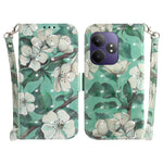 Custodia per telefono in pelle flip orizzontale colorata 3D, For Realme 13+ Global, For Realme GT 6 / GT 6T / GT Neo6 / GT Neo6 SE