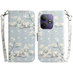 Custodia per telefono in pelle flip orizzontale colorata 3D, For Realme 13+ Global, For Realme GT 6 / GT 6T / GT Neo6 / GT Neo6 SE