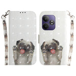 Custodia per telefono in pelle flip orizzontale colorata 3D, For Realme 13+ Global, For Realme GT 6 / GT 6T / GT Neo6 / GT Neo6 SE