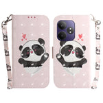 Custodia per telefono in pelle flip orizzontale colorata 3D, For Realme 13+ Global, For Realme GT 6 / GT 6T / GT Neo6 / GT Neo6 SE