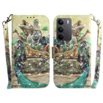 Custodia per telefono in pelle flip orizzontale colorata 3D, For Realme 15 5G / Realme 15 Pro 5G, For Realme C75