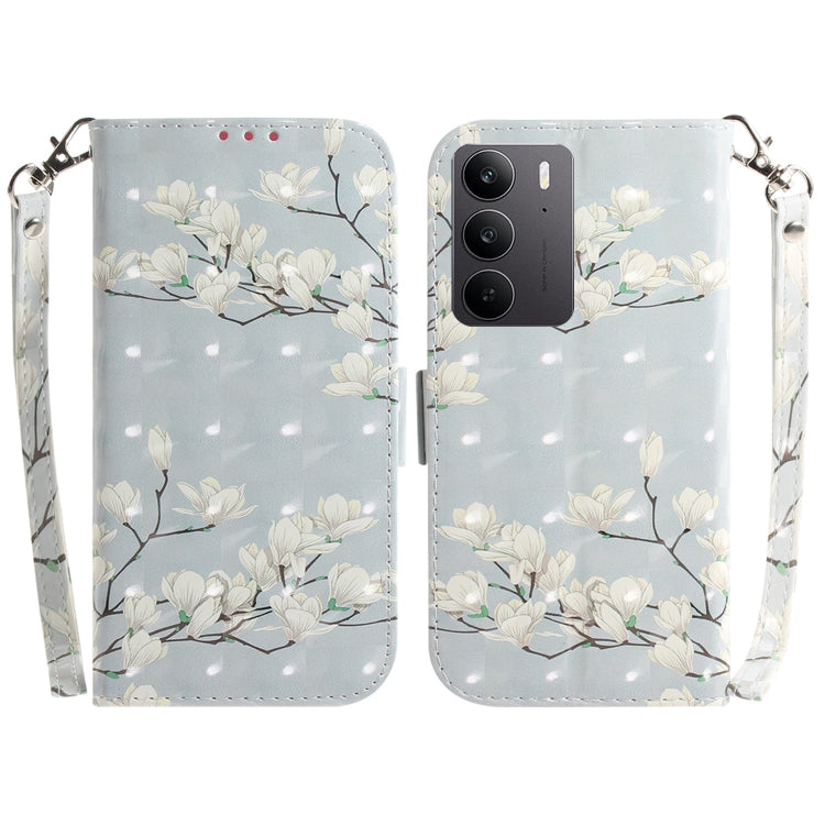Custodia per telefono in pelle flip orizzontale colorata 3D, For Realme 15 5G / Realme 15 Pro 5G, For Realme C75