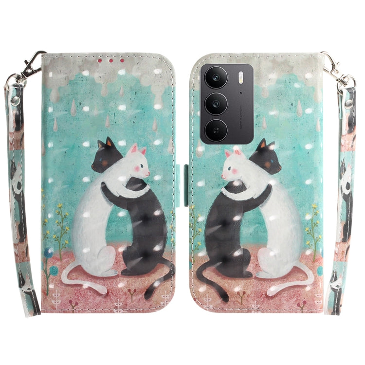 Custodia per telefono in pelle flip orizzontale colorata 3D, For Realme 15 5G / Realme 15 Pro 5G, For Realme C75