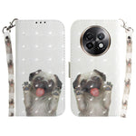 Custodia per telefono in pelle flip orizzontale colorata 3D, For Realme 13+ Global, For Realme GT 6 / GT 6T / GT Neo6 / GT Neo6 SE