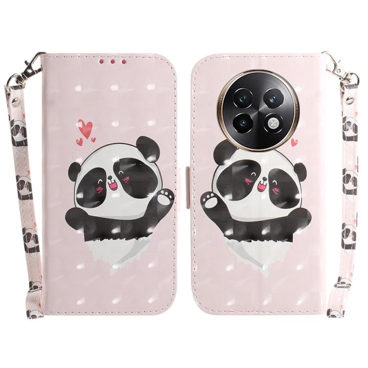 Custodia per telefono in pelle flip orizzontale colorata 3D, For Realme 13+ Global, For Realme GT 6 / GT 6T / GT Neo6 / GT Neo6 SE
