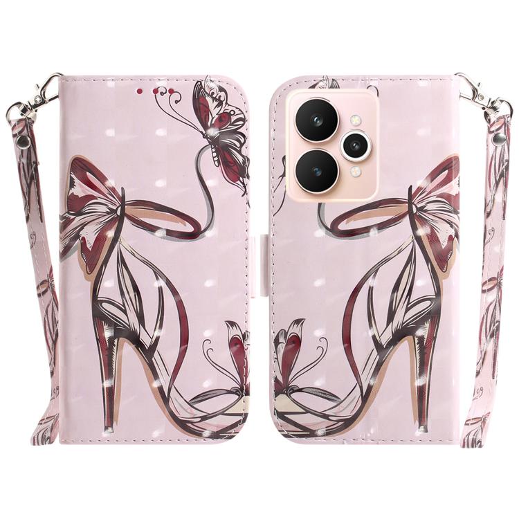 Custodia per telefono in pelle flip orizzontale colorata 3D, For Realme 15 5G / Realme 15 Pro 5G, For Realme C75