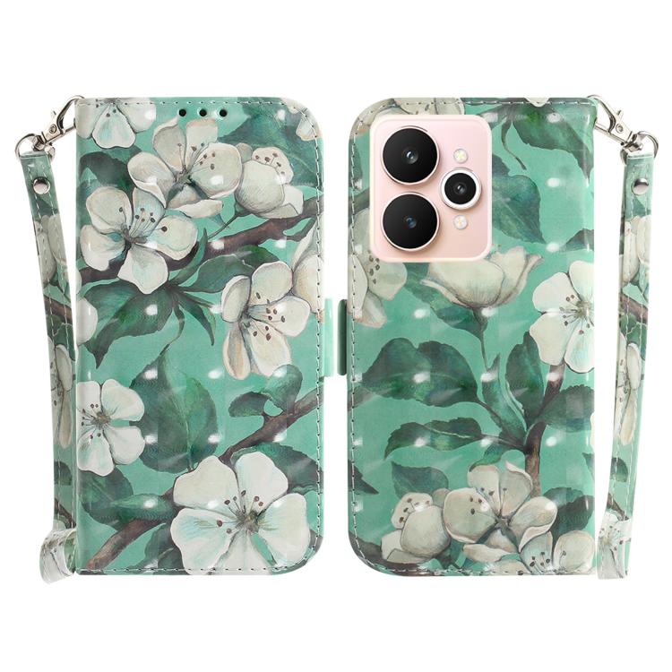 Custodia per telefono in pelle flip orizzontale colorata 3D, For Realme 15 5G / Realme 15 Pro 5G, For Realme C75