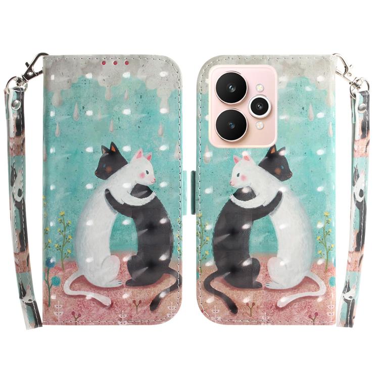 Custodia per telefono in pelle flip orizzontale colorata 3D, For Realme 15 5G / Realme 15 Pro 5G, For Realme C75