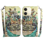 Custodia per telefono in pelle flip orizzontale colorata 3D, For Realme 15T 5G, For Realme Narzo 80 Lite 4G / C71 India