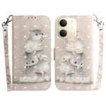 Custodia per telefono in pelle flip orizzontale colorata 3D, For Realme 15T 5G, For Realme Narzo 80 Lite 4G / C71 India