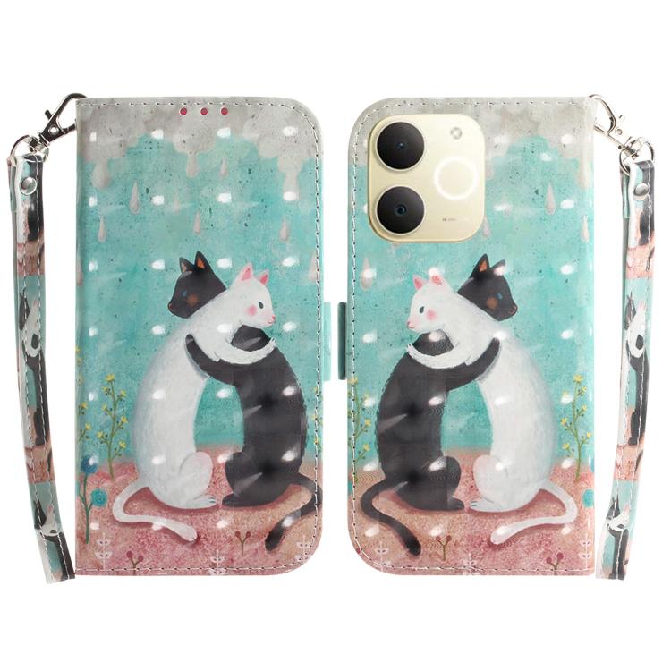 Custodia per telefono in pelle flip orizzontale colorata 3D, For Realme 15T 5G, For Realme Narzo 80 Lite 4G / C71 India