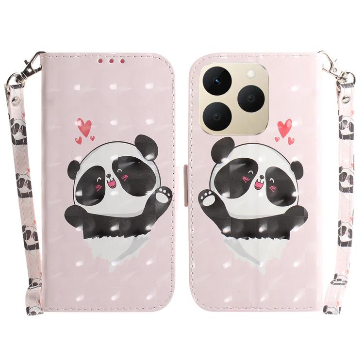 Custodia per telefono in pelle flip orizzontale colorata 3D, For Realme 15T 5G, For Realme Narzo 80 Lite 4G / C71 India