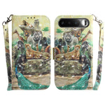 Custodia per telefono in pelle flip orizzontale colorata 3D, For Realme C100 4G / C100i 4G, For Realme 16 5G