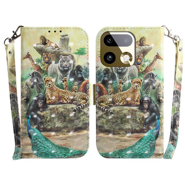 Custodia per telefono in pelle flip orizzontale colorata 3D, For Realme 16 Pro+ 5G, For Realme 16 Pro 5G