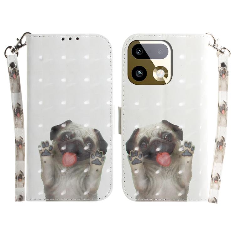 Custodia per telefono in pelle flip orizzontale colorata 3D, For Realme 16 Pro+ 5G, For Realme 16 Pro 5G