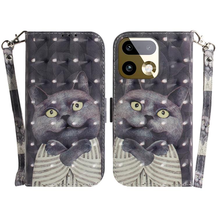 Custodia per telefono in pelle flip orizzontale colorata 3D, For Realme 16 Pro+ 5G, For Realme 16 Pro 5G